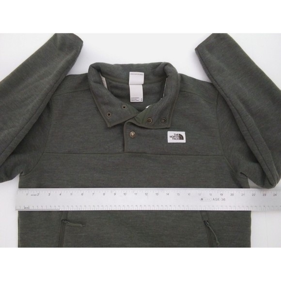 North Face Men's Medium Sherpa Patrol 1/4 Snap Pullover Sweater Mock Wool Fleece - Picture 8 of 10